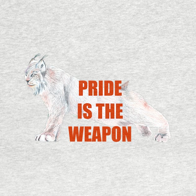 Pride is the weapon, Lynx, Big cat, endangered animal, species, in the World by The world through children's eyes